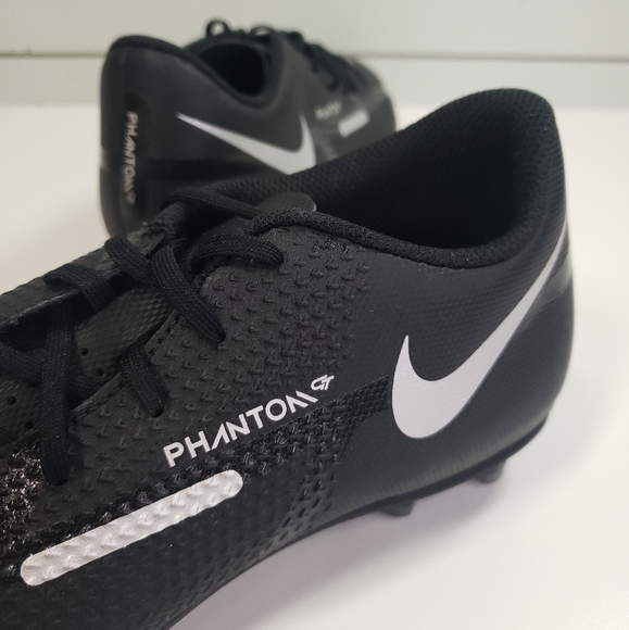 Nike Phantom GT2 Club MG Black Metallic Silver DA5640-007 Soccer cleats size 7.5 - Picture 2 of 8